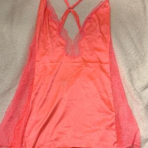 Victoria's Secret Vibrant Pink Lace Chemise